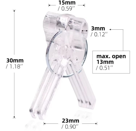 Plastové klipsy pro roubování - 20 ks