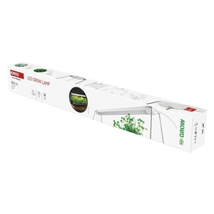 EMOS LED GROW pěstební lampa na sazenice 15 W, časovač, bílá